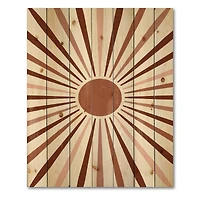 Designart - Geometric Radiant Sun