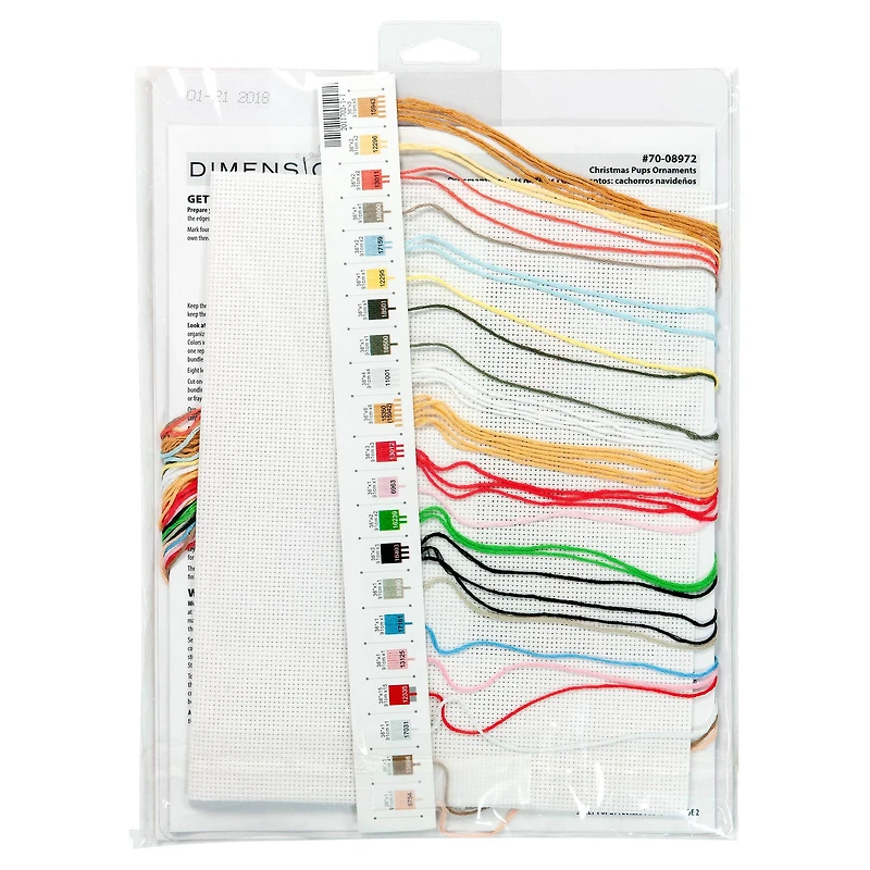 Dimensions® Counted Cross Stitch Kit, Christmas Pups Ornaments