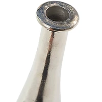 Silver Aluminum Taper Candle Holder Set