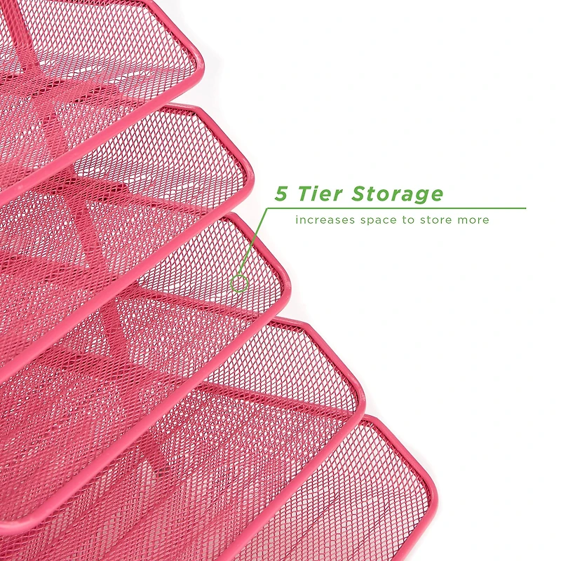 Mind Reader Desk Organizer with 5 Sliding Trays