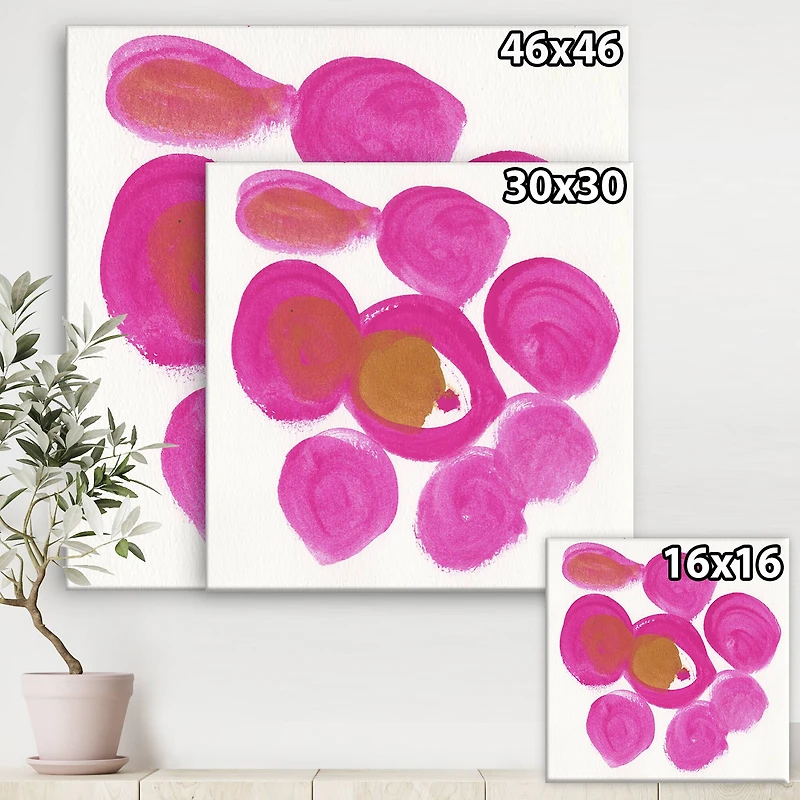 Designart - Pink Circular Composition