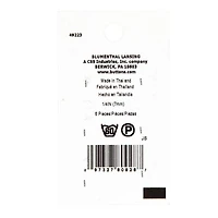 LaMode 1/4" Black Fisheye 2-Hole Buttons, 6ct.