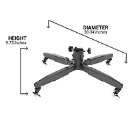 TreeKeeper 7-12ft. Metal Rolling Artificial Christmas Tree Stand