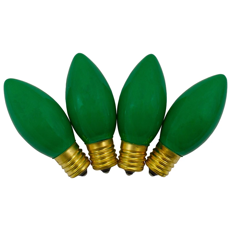Green Opaque C9 Replacement Bulbs, 4ct.