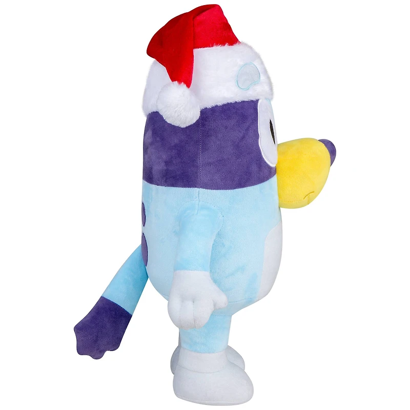 18" Bluey Holiday Greeter with Santa Hat