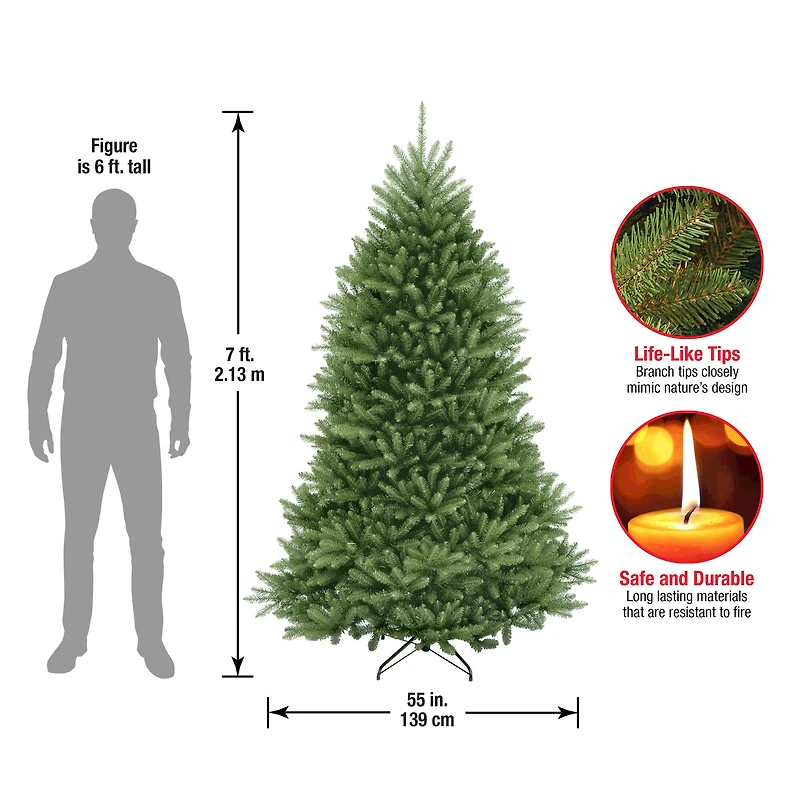 7ft. Unlit Dunhill® Fir Full Artificial Christmas Tree