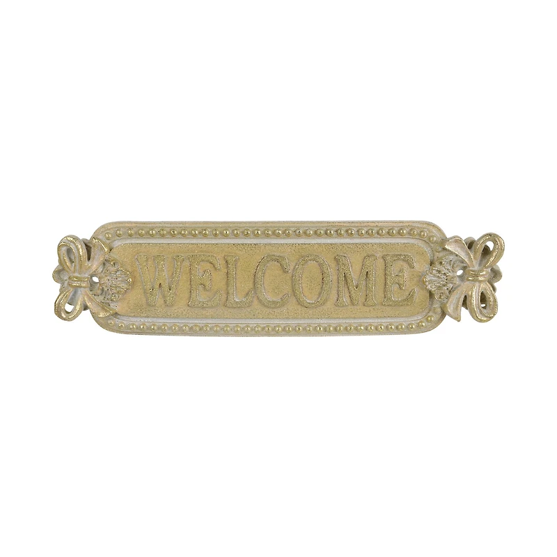10" x 3" Gold Welcome Wall Décor by Ashland®