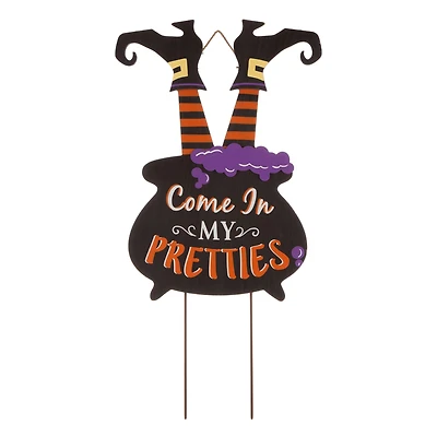 32" Glitzhome® Halloween Witch Yard Stake
