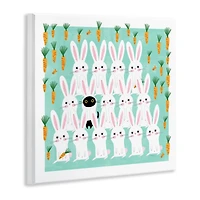 Stupell Industries Cat Mixed with Bunnies Wall Plaque Art