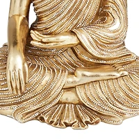 Gold Polystone Traditional Sculpture, 11" x 9" x 6"