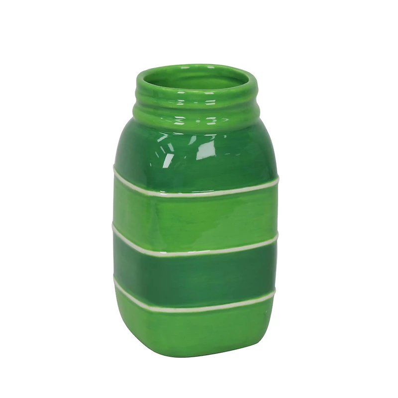 6" Green Ceramic Container by Celebrate It™