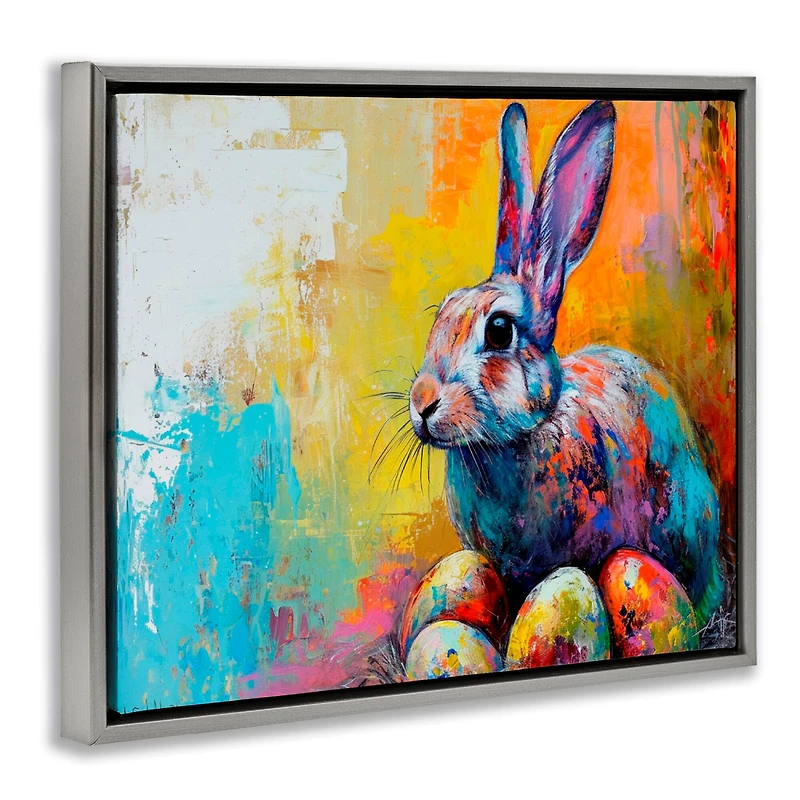 Stupell Industries Easter Joy Abstract Floater Framed Art