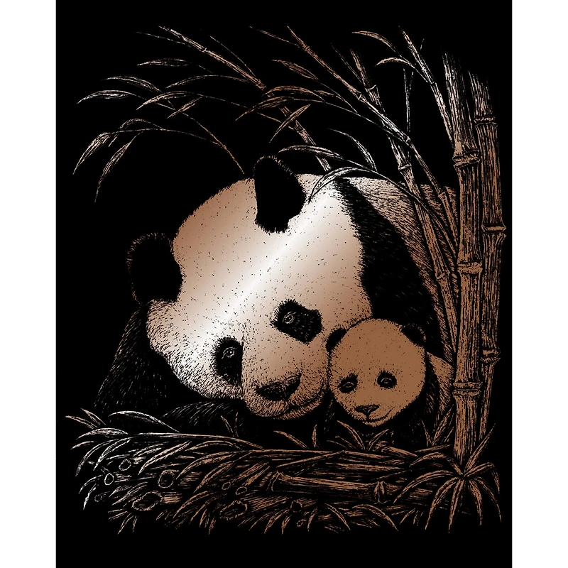 Royal & Langnickel® Panda & Baby Copper Foil Engraving Art Kit