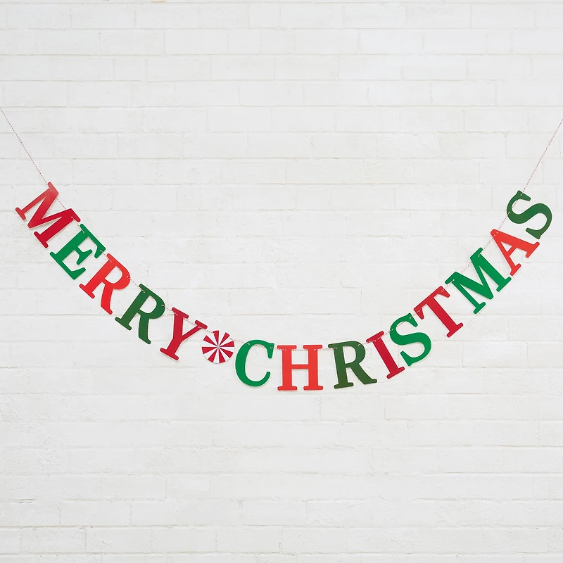6ft. Merry Christmas Paper Garland by Celebrate It™