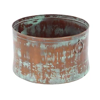 Copper Metal Rustic Planter Set