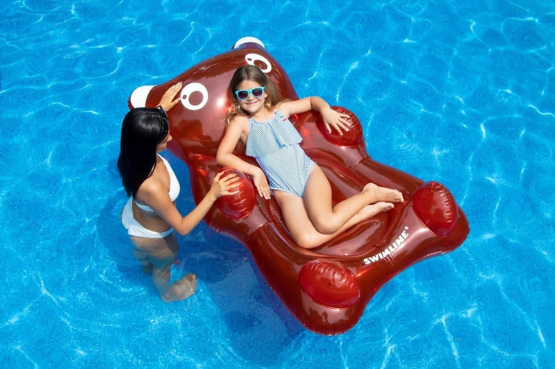 Swimline 60" Inflatable Red Gummy Bear Pool Float