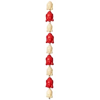 12 Pack:  Red & White Reconstituted Stone Siddhartha Beads, 15mm by Bead Landing™