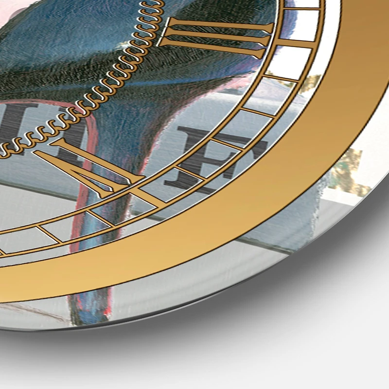 Designart 'Glam Fashion High Heels Vi Glam Wall Clock