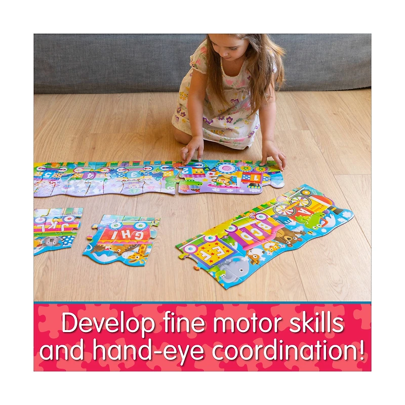 Puzzle Doubles! - ABC & 123 Trains: 60 Pcs