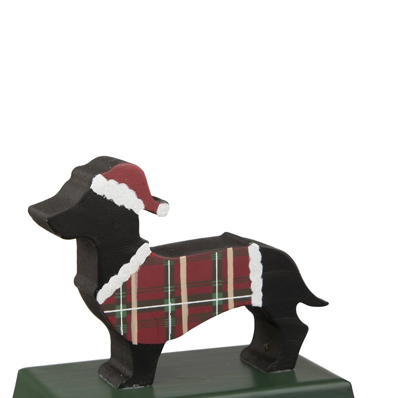 Glitzhome® 6" Dachshund Stocking Holder Set