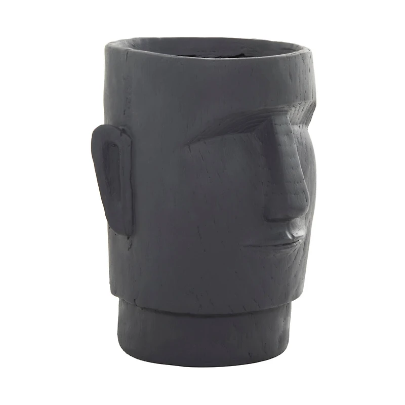 The Novogratz Grey Contemporary Planter, 13" x 14" x 18"