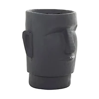 The Novogratz Grey Contemporary Planter, 13" x 14" x 18"