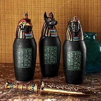 Design Toscano The Three Egyptian Canopic Jars of the Pharaoh's Tomb