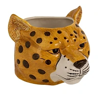 Hello Honey® 5" Ceramic Cheetah Head Planter