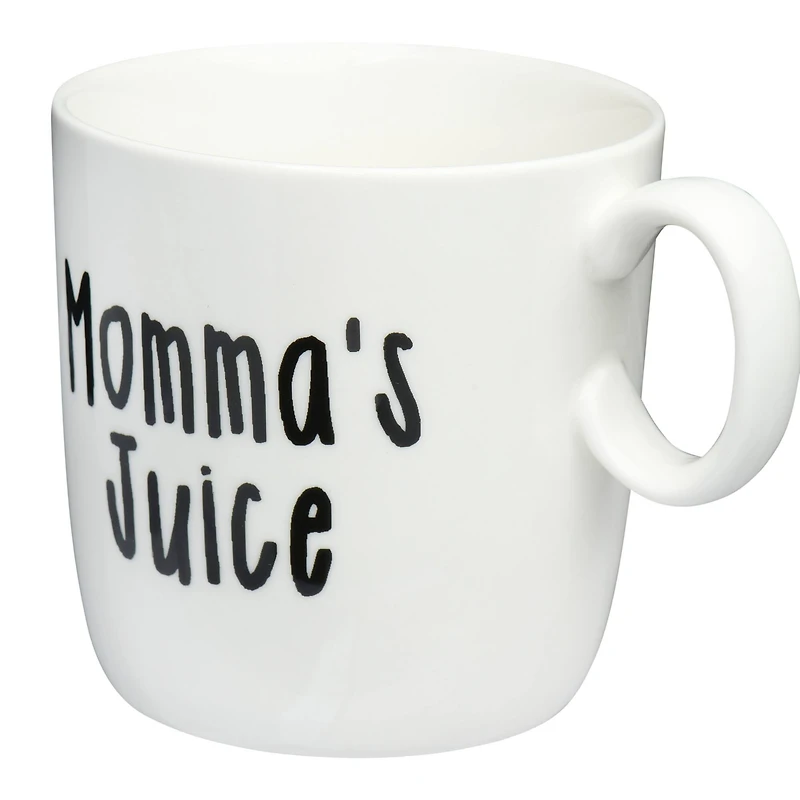 Hello Honey® Assorted Black & White Stoneware Mug with Saying Set