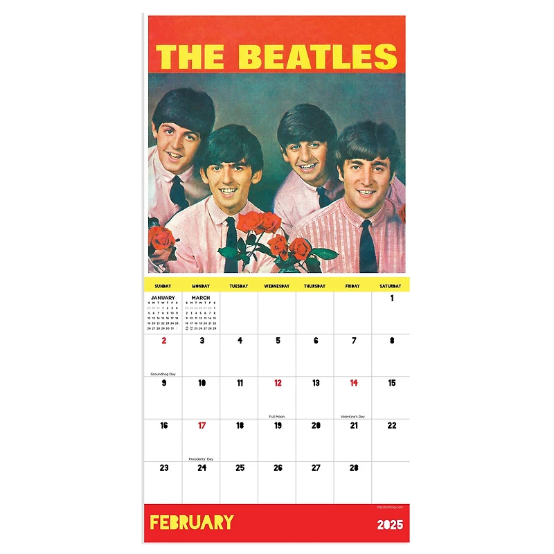 TF Publishing 2025 The Beatles Mini Calendar