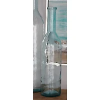 30" Aquamarine Farmhouse Glass Vase