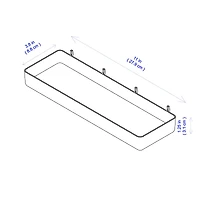 Black Pegboard Storage Shelf by Simply Tidy™