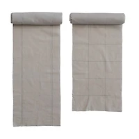 Hello Honey® Natural & Woven Torn Cotton Blend Fabric Roll Set