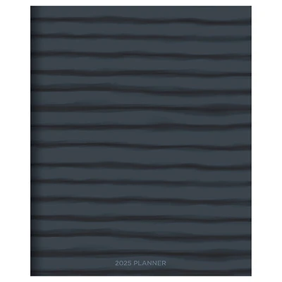 TF Publishing 2025 Navy Stripes Large Monthly Planner