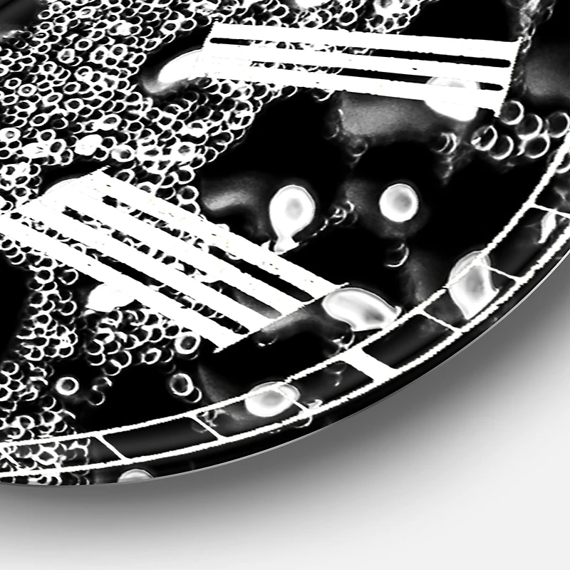 Designart 'Abstract Droplets 15 Oversized Modern Wall Clock