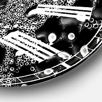 Designart 'Abstract Droplets 15 Oversized Modern Wall Clock