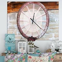 Designart 'Black And White Optical Illusion Modern Rectangular Wall Clock