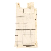 Hello Honey® 84" Ivory and Black Modern Cotton Curtain Panel with Geometric Embroidery