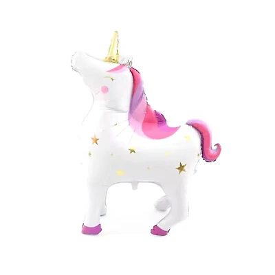 5ft. Pink Unicorn Standing Foil Balloon Decoration