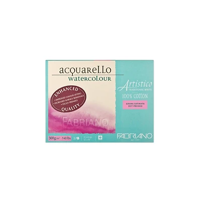 Fabriano® Artistico Traditional White Hot Press Watercolor Block