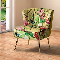 Karat Home Anita Contemporary & Classic Armless Accent Side Chair