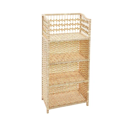 Household Essentials 39" Woven Paper Rattan Accent Shelf