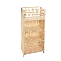 Household Essentials 39" Woven Paper Rattan Accent Shelf