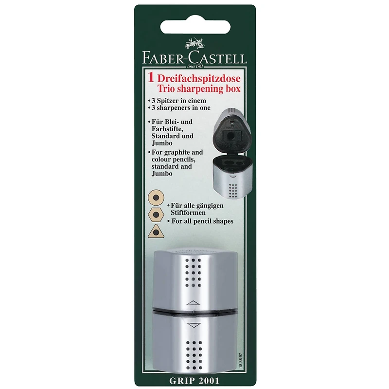 Faber-Castell® Carded Trio Sharpening Box