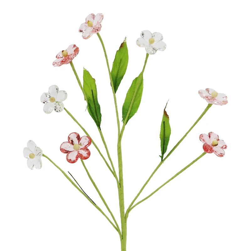 14" Pink Acrylic Flower Pick by Ashland®