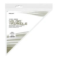 Pro Art® 10" Smoke 45/90 Triangle With Ink Edge & Finger Lift