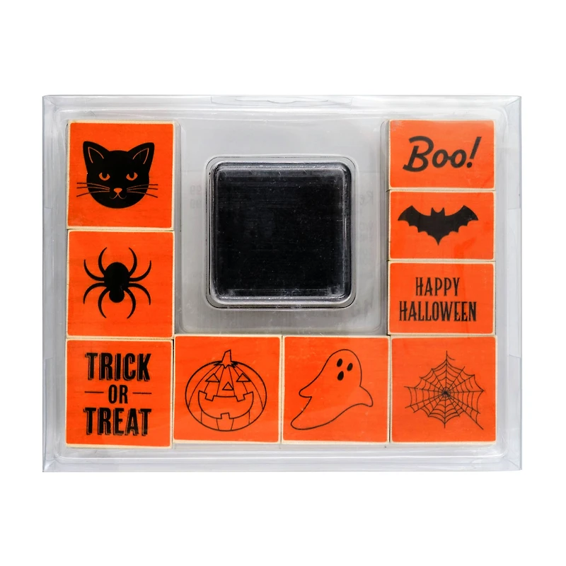 Trick-or-Treat Wood Stamps & Ink Pad Set by Recollections™
