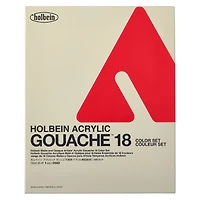 12 Packs: 18 ct. (216 total) Holbein Acrylic Gouache School Paints