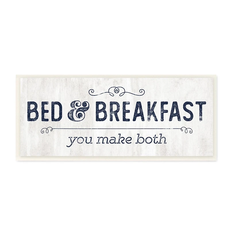 Stupell Industries Self-Serve Bed and Breakfast Rustic Home Sign Wood Wall Plaque
