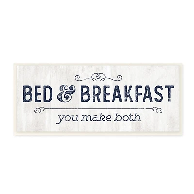 Stupell Industries Self-Serve Bed and Breakfast Rustic Home Sign Wood Wall Plaque